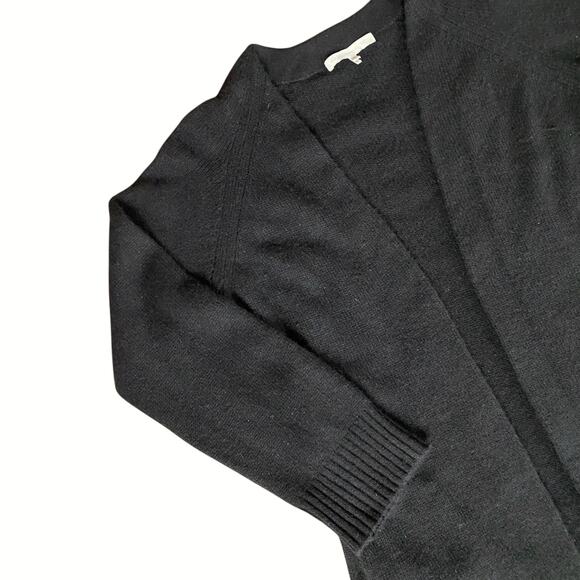 Naked Cashmere Long Line Cardigan Sweater Sz XS/S Black Open Front Long Sleeve - Picture 13 of 14